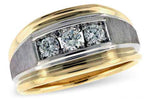 Allison Kaufman Diamond Men's Wedding Band in 14K Yellow Gold, 0.47 ctw
