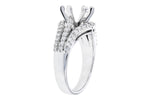 Allison Kaufman Diamond Engagement Ring Semi-Mount in 14K White Gold, 0.67 ctw (L7841), alternate view