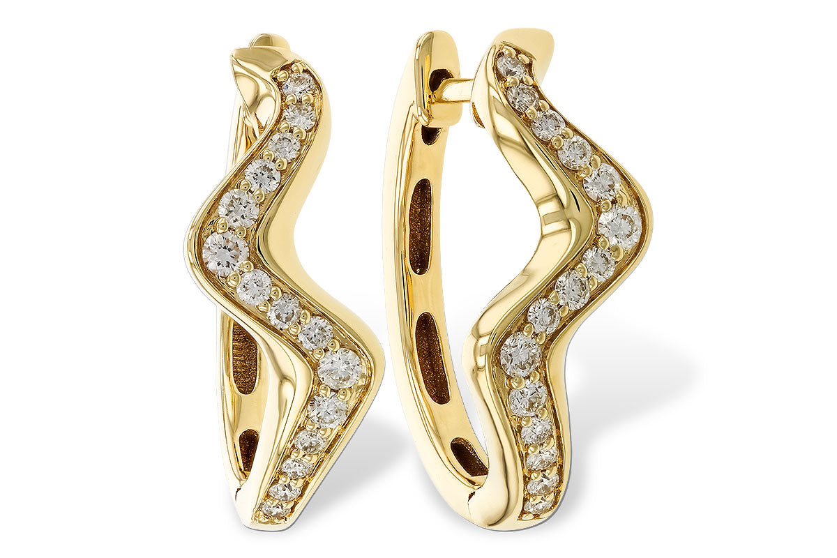 Allison Kaufman Diamond Earrings in 14K Yellow Gold, 0.40 ctw (E2328)