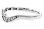 Allison Kaufman Diamond Wedding Band in 14K White Gold, 0.08 ctw (W2659), alternate view