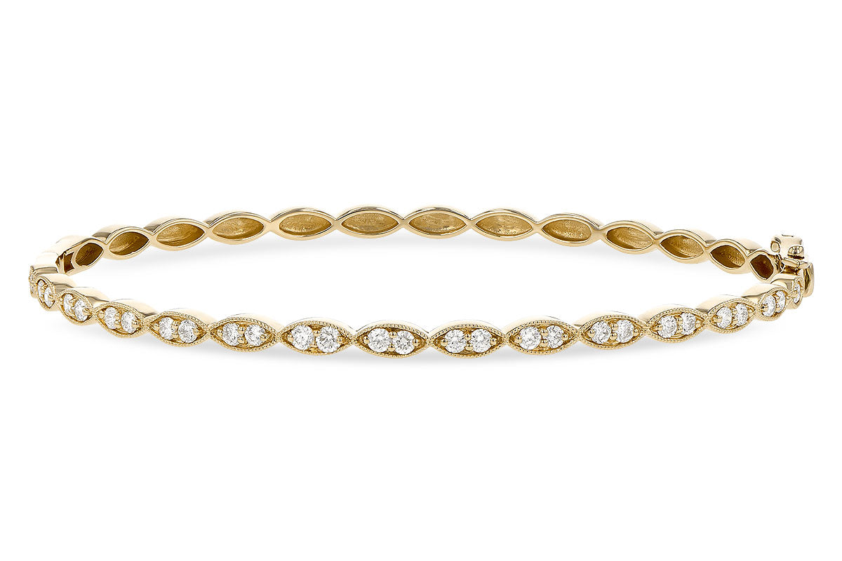 Allison Kaufman Diamond Bangle Bracelet in 14K Yellow Gold, 0.73 ctw