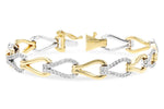 Allison Kaufman Diamond Bracelet in 14K Yellow & White Gold, 1.90 ctw