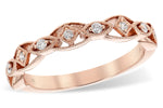 Allison Kaufman Diamond Wedding Band in 14K Rose Gold, 0.13 ctw