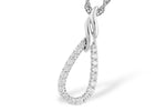 Allison Kaufman Diamond Necklace in 14K White Gold, 0.24 ctw
