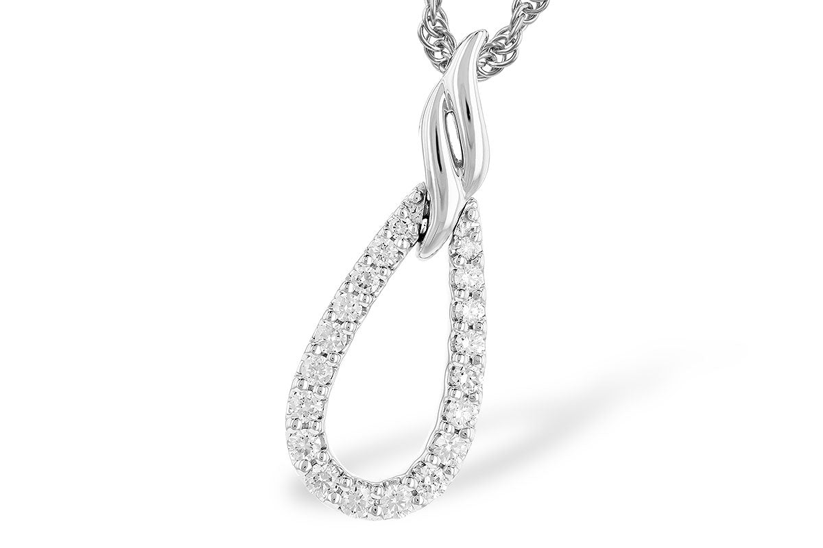 Allison Kaufman Diamond Necklace in 14K White Gold, 0.24 ctw