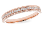 Allison Kaufman Diamond Wedding Band in 14K Rose Gold, 0.14 ctw (W2543)