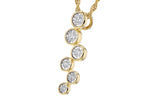 Allison Kaufman Diamond Necklace in 14K Yellow Gold, 0.15 ctw (N8299), alternate view