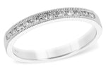 Allison Kaufman Diamond Wedding Band in 14K White Gold, 0.25 ctw (WR829-25)