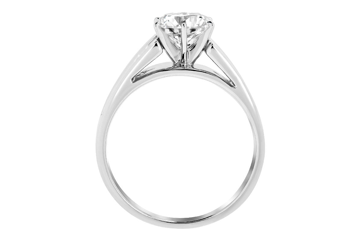 Allison Kaufman Diamond Engagement Ring Semi-Mount in 14K White Gold, 0.33 ctw (L7235), alternate view