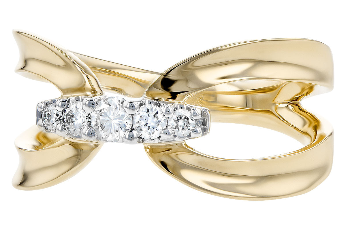 Allison Kaufman Diamond Ring in 14K Yellow Gold, 0.20 ctw (D5820), alternate view