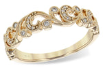 Allison Kaufman Diamond Wedding Band in 14K Yellow Gold, 0.13 ctw (W2254)