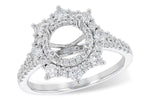 Allison Kaufman Diamond Engagement Ring Semi-Mount in 14K White Gold, 0.70 ctw (L7820)