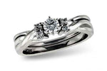 Allison Kaufman Diamond Bridal Set in 14K White Gold, 0.29 ctw