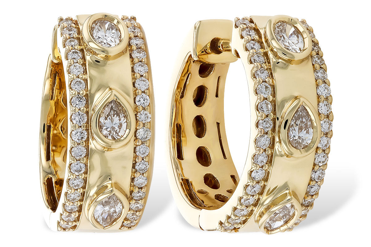 Allison Kaufman Diamond Earrings in 14K Yellow Gold, 0.60 ctw