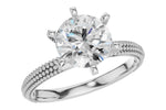 Allison Kaufman Engagement Ring Semi-Mount in 14K White Gold (L7900)