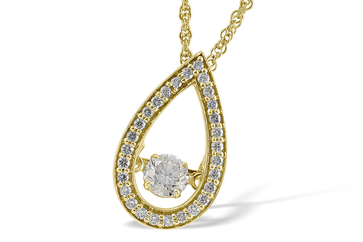 Allison Kaufman Diamond Necklace in 14K Yellow Gold, 0.38 ctw (N7696)