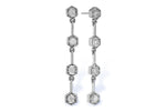 Allison Kaufman Diamond Earrings in 14K White Gold, 0.25 ctw (E2342)