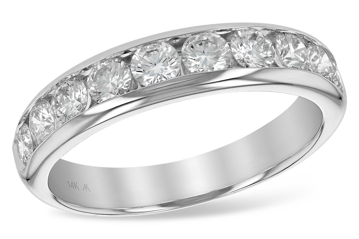 Allison Kaufman Diamond Wedding Band in 14K White Gold, 1.00 ctw (WR111-1)