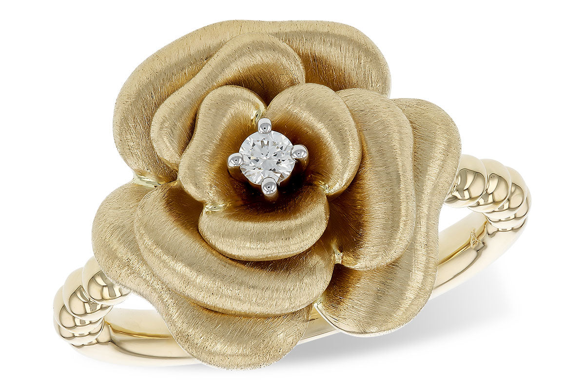 Allison Kaufman Diamond Ring in 14K Yellow Gold, 0.05 ctw