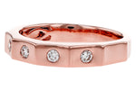 Allison Kaufman Diamond Wedding Band in 14K Rose Gold, 0.20 ctw, alternate view