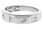 Allison Kaufman Diamond Wedding Band in 14K White Gold, 0.25 ctw (W2508), alternate view