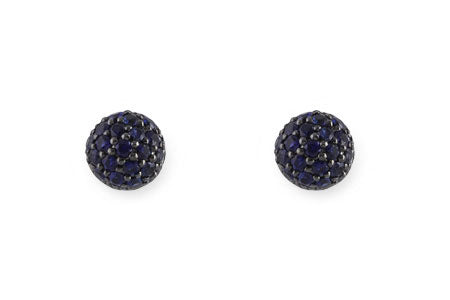 Allison Kaufman Sapphire Earrings in 14K White Gold, 0.85 ctw