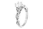 Allison Kaufman Diamond Engagement Ring Semi-Mount in 14K White Gold, 0.12 ctw (L7744), alternate view