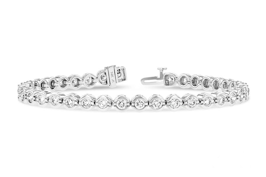 Allison Kaufman Diamond Bracelet in 14K White Gold, 4.00 ctw (BR30-4)