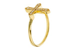 Allison Kaufman Diamond Ring in 14K Yellow Gold, 0.15 ctw, alternate view