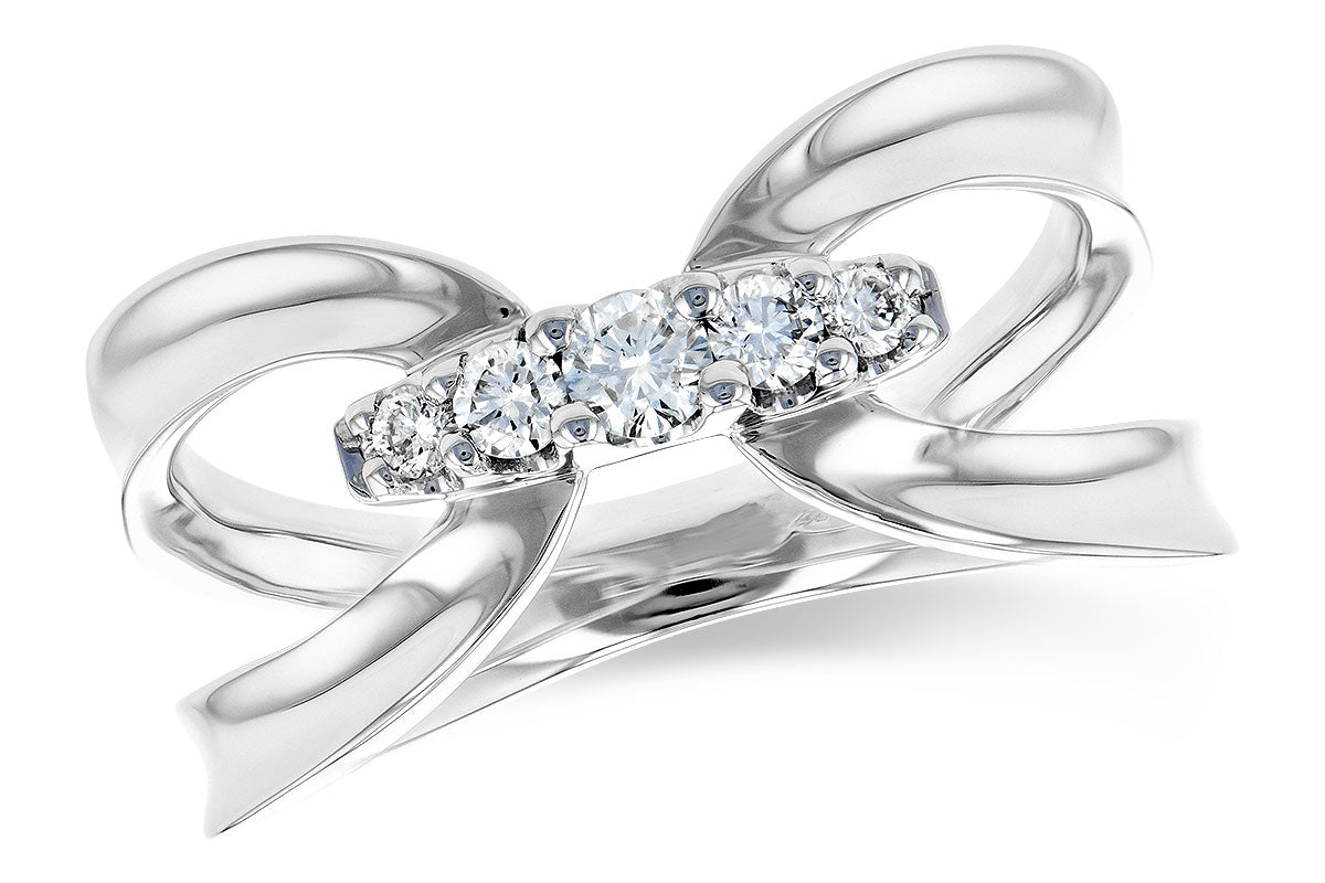 Allison Kaufman Diamond Ring in 14K White Gold, 0.20 ctw (D5820)