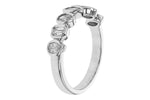 Allison Kaufman Fancy-Cut Diamond Wedding Band in 14K White Gold, 0.62 ctw, alternate view