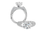 Allison Kaufman Diamond Engagement Ring Semi-Mount in 14K White Gold, 1.02 ctw, alternate view