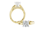 Allison Kaufman Diamond Engagement Ring Semi-Mount in 14K Yellow Gold, 0.08 ctw (L7943), alternate view