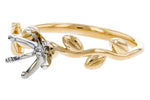 Allison Kaufman Engagement Ring Semi-Mount in 14K Yellow Gold (L7908), alternate view