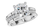 Allison Kaufman Diamond Engagement Ring Semi-Mount in 14K White Gold, 0.27 ctw