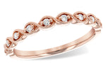 Allison Kaufman Diamond Wedding Band in 14K Rose Gold, 0.11 ctw (W2419)