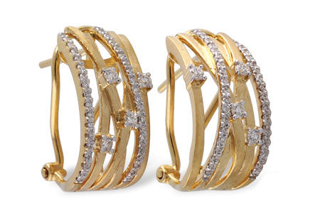 Allison Kaufman Diamond Earrings in 14K Yellow Gold, 0.41 ctw