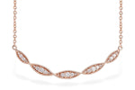 Allison Kaufman Diamond Necklace in 14K Rose Gold, 0.25 ctw