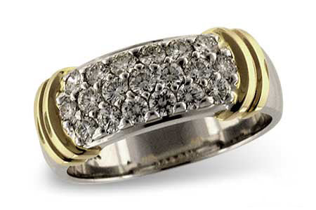 Allison Kaufman Diamond Wedding Band in 14K White Gold, 0.75 ctw (W1680)