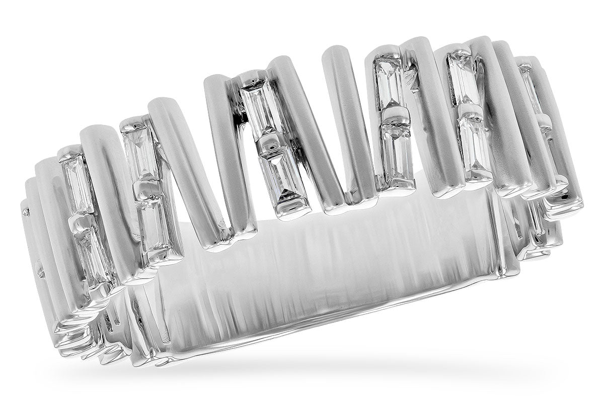 Allison Kaufman Diamond Wedding Band in 14K White Gold, 0.24 ctw (W2311)