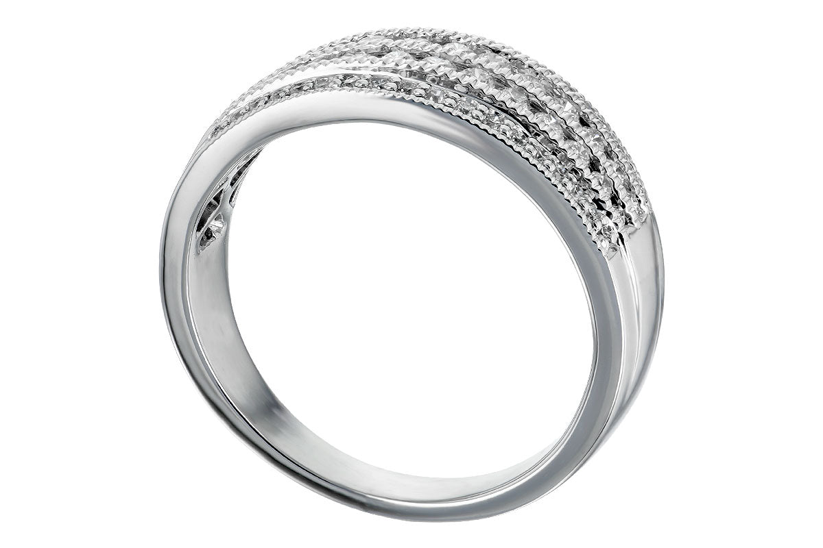 Allison Kaufman Diamond Wedding Band in 14K White Gold, 0.50 ctw (W1939), alternate view