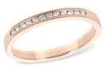 Allison Kaufman Diamond Wedding Band in 14K Rose Gold, 0.12 ctw (WR829-12)