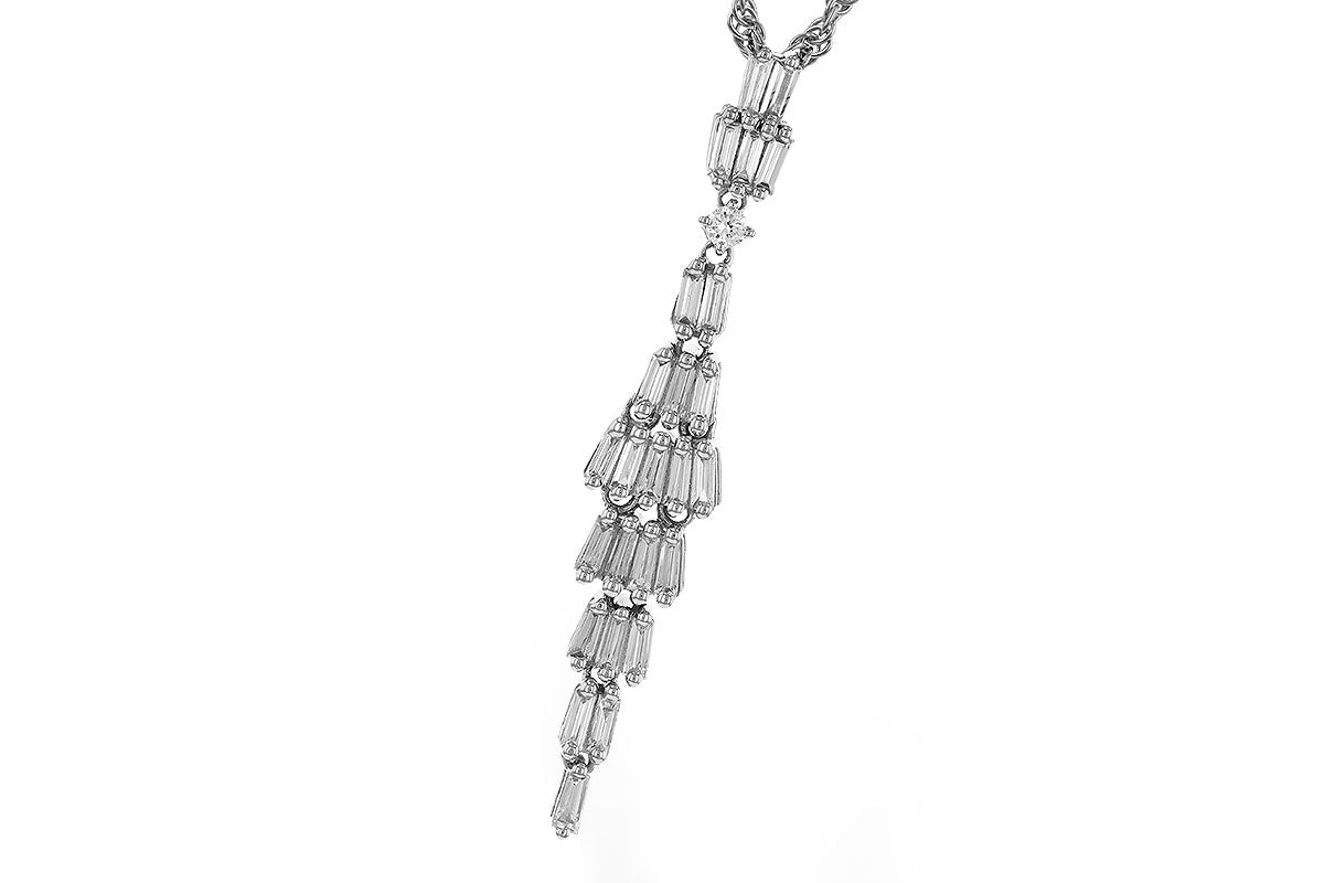 Allison Kaufman Diamond Necklace in 14K White Gold, 0.35 ctw