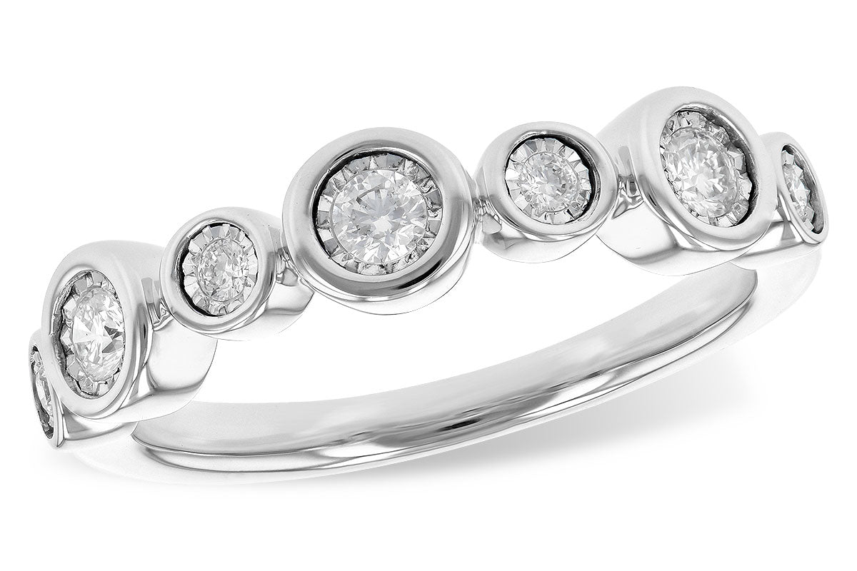 Allison Kaufman Diamond Wedding Band in 14K White Gold, 0.25 ctw (W2335)