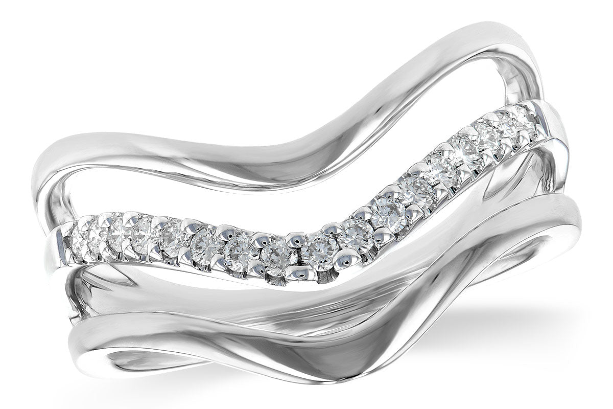 Allison Kaufman Diamond Ring in 14K White Gold, 0.20 ctw (D5703)