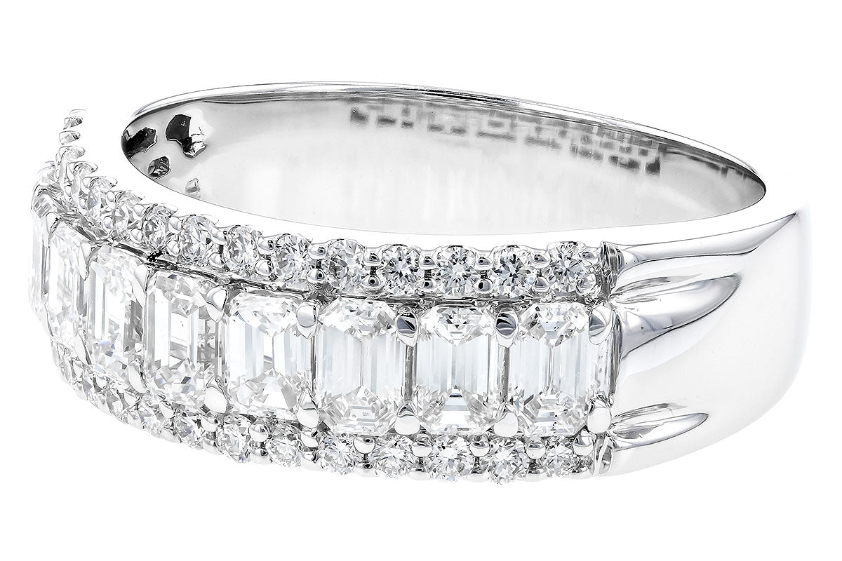 Allison Kaufman Diamond Wedding Band in 14K White Gold, 1.50 ctw (W2511), alternate view