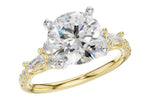 Allison Kaufman Diamond Engagement Ring Semi-Mount in 14K Yellow Gold, 0.42 ctw (L7914)