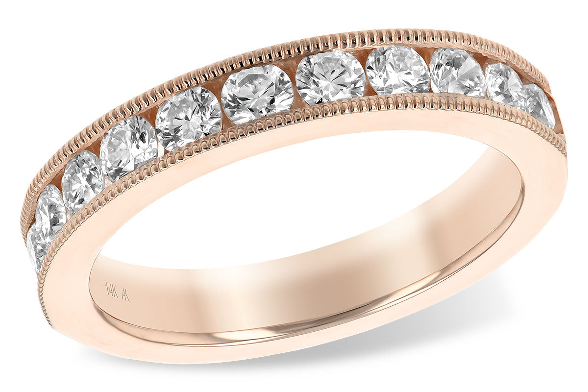 Allison Kaufman Diamond Wedding Band in 14K Rose Gold, 1.00 ctw (WR829-1)