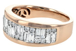 Allison Kaufman Baguette Diamond Wedding Band in 14K Rose Gold, 1.00 ctw, alternate view