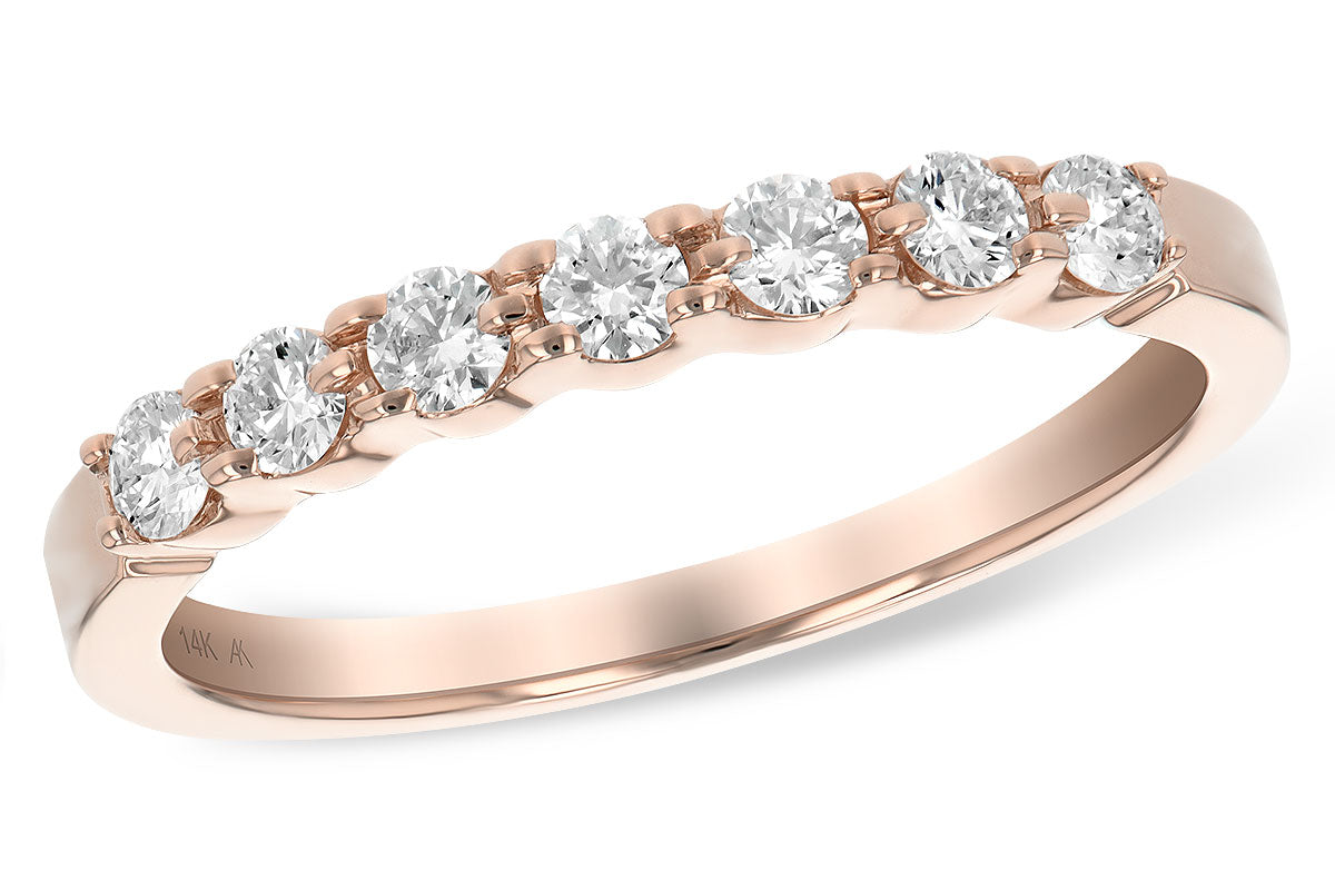 Allison Kaufman Diamond Wedding Band in 14K Rose Gold, 0.33 ctw (WR114-33)